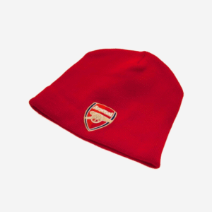 Arsenal FC Beanie Knit Red with Embroidered Crest - Image 2