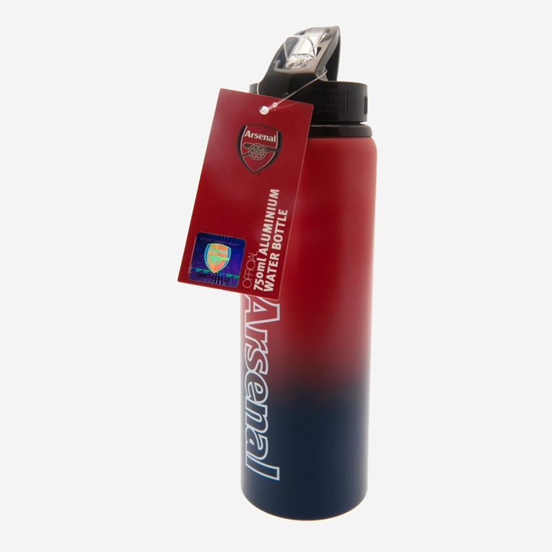 Arsenal FC Bottle Aluminium XL 750ml Red Blue Fade with Crest 2