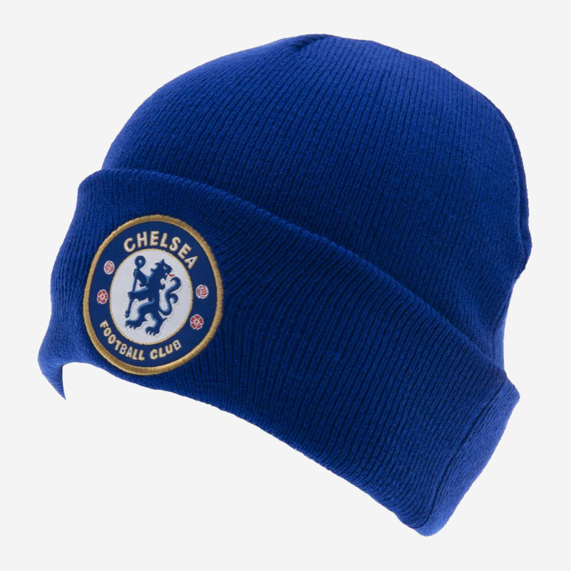Chelsea FC Beanie Knit Royal Blue with Embroidered Crest