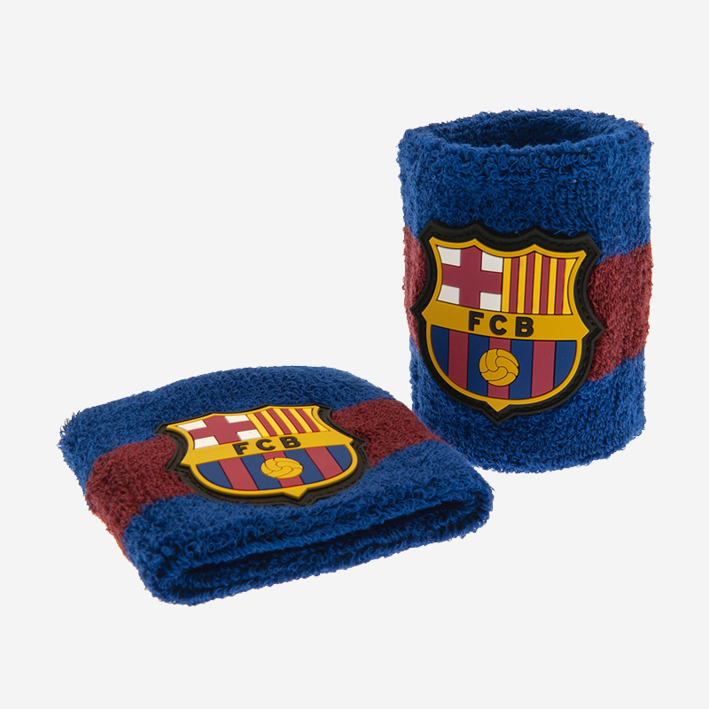 FC Barcelona Wristbands Official Licensed Pack of 2