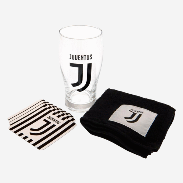 Juventus-FC-Mini-Bar-Set-Glass-Towel-and-Mats Juventus FC Mini Bar Set Glass Towel and Mats