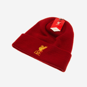 Liverpool FC Beanie Knit Razor Red with Embroidered Crest - Image 2