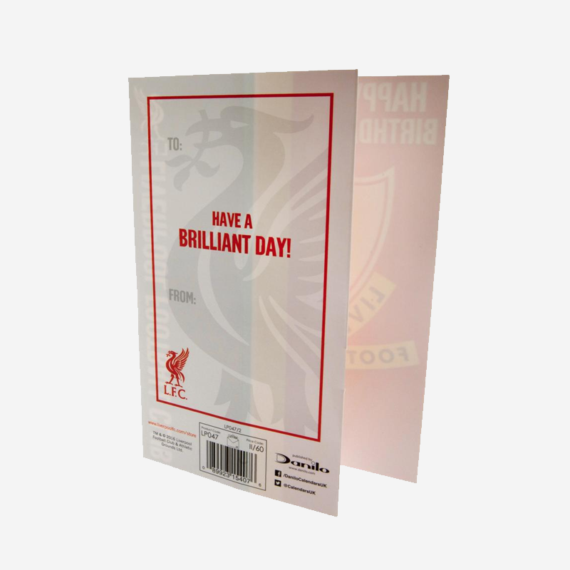 Liverpool FC Liverbird Birthday Card Official Licensed 2