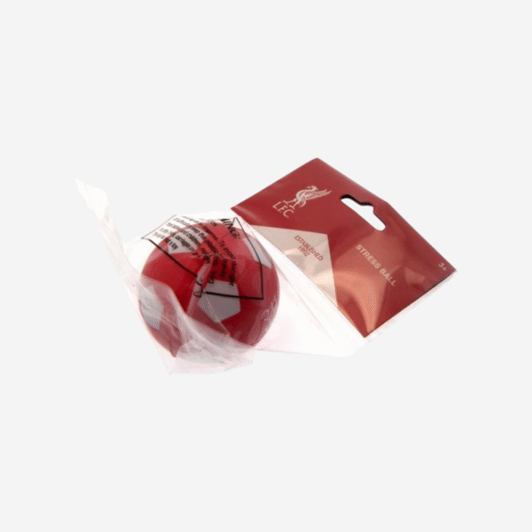 Liverpool FC Stress Ball Red White 6cm with Club Crest 2