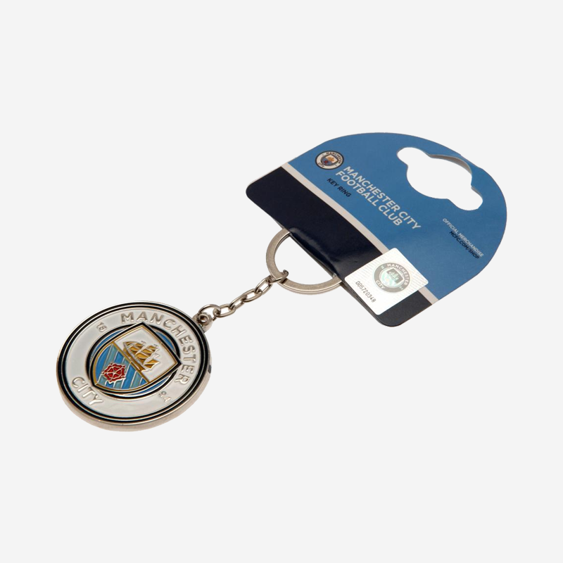 Manchester City FC Crest Keyring Metal 2