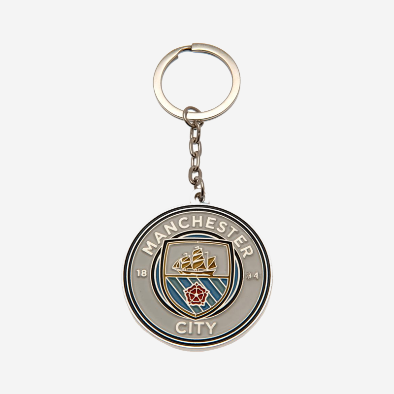 Manchester City FC Crest Keyring Metal