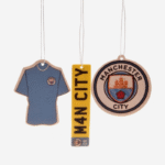 Manchester City FC Crest & Kit 3pk Air Fresheners