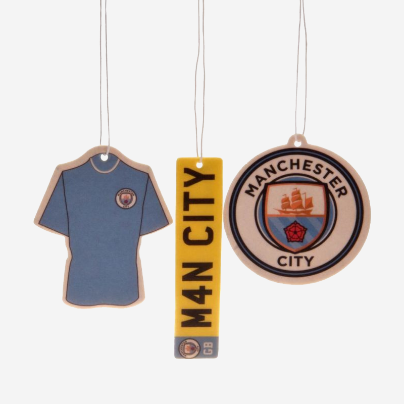 Manchester City FC Crest & Kit 3pk Air Fresheners