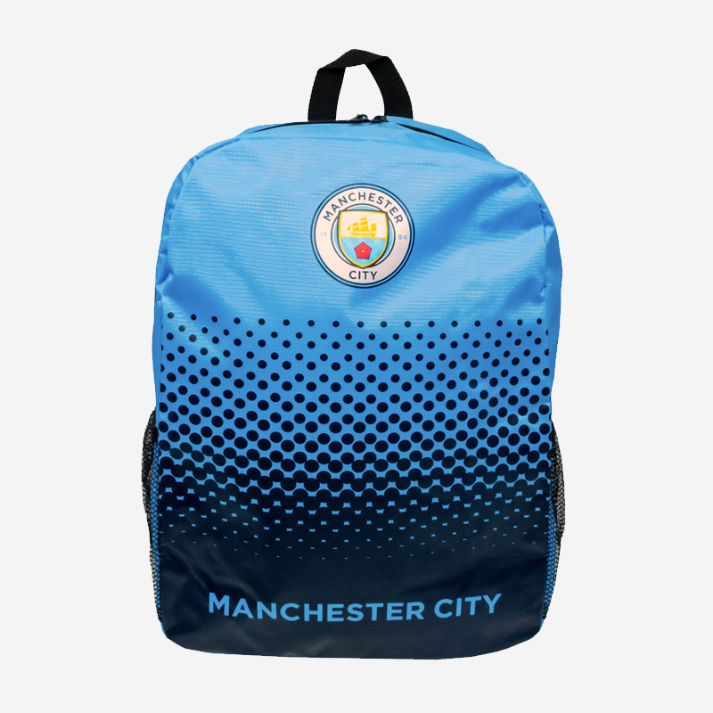 Manchester City FC Fade Backpack Official Licensed Bag