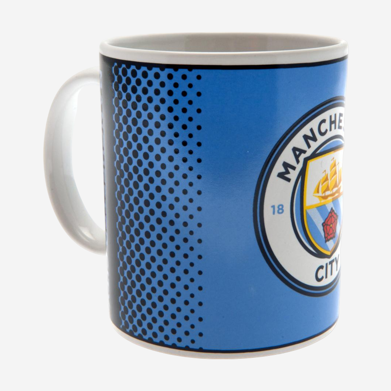 Manchester City FC Fade Mug Ceramic 315ml with Club Crest