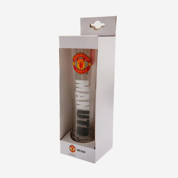 Manchester United FC Tall Beer Glass 2