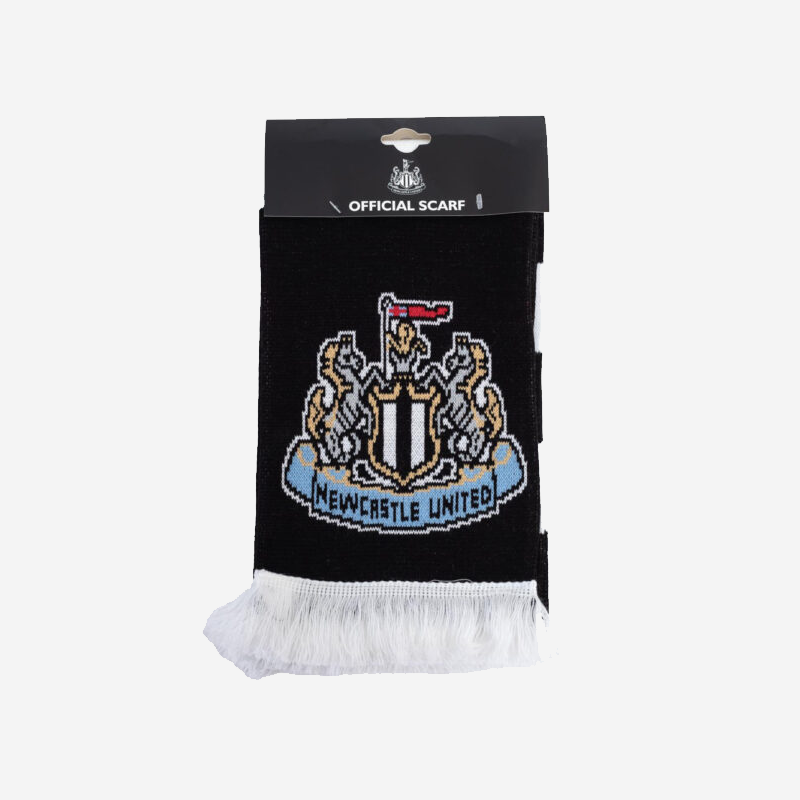 Newcastle United FC Scarf Black & White Bar 2