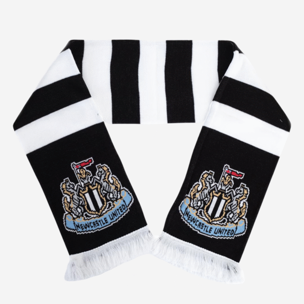 Newcastle United FC Scarf Black & White Bar