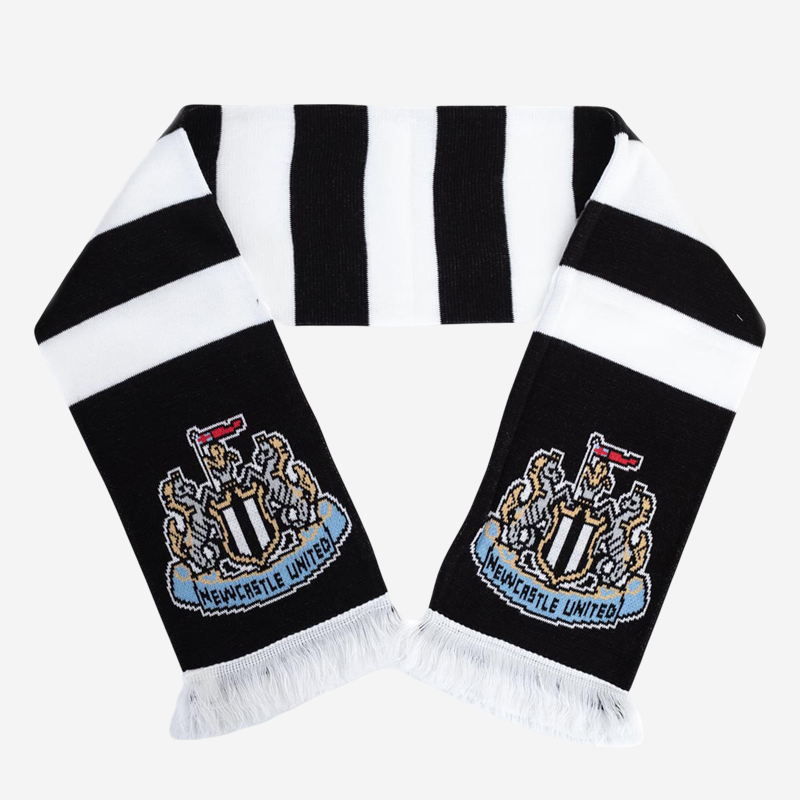 Newcastle United FC Scarf Black & White Bar