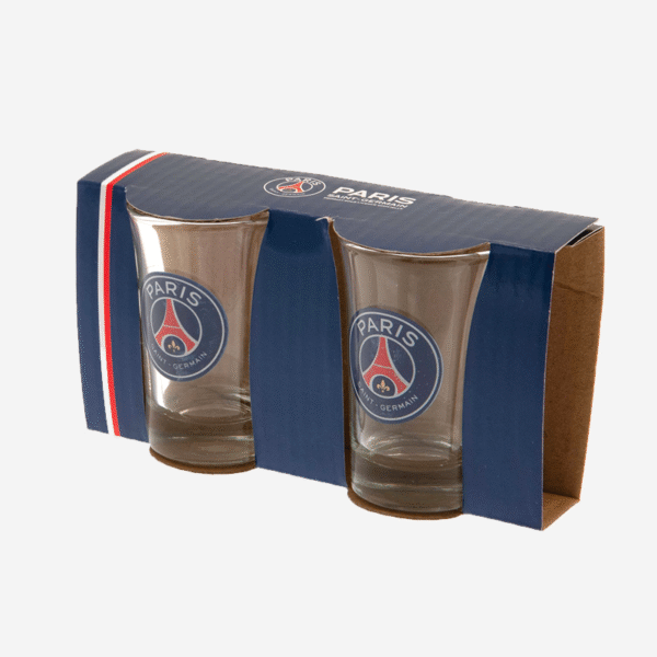 Paris Saint Germain FC 2 Pack Shot Glass Set 2
