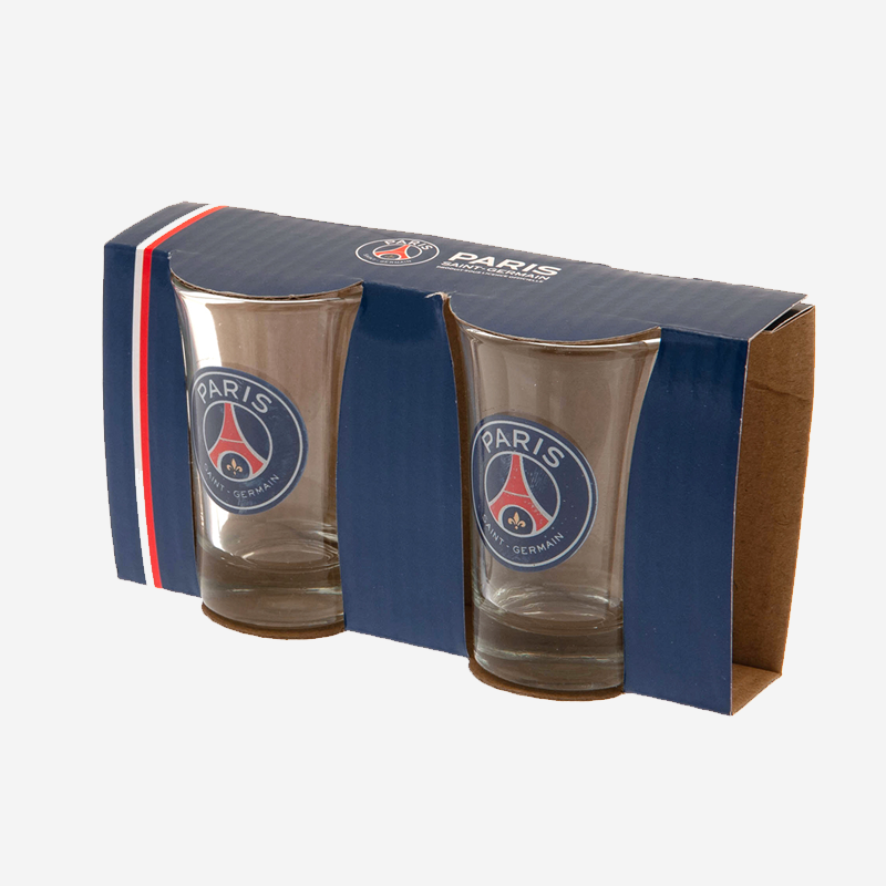 Paris Saint Germain FC 2 Pack Shot Glass Set 2