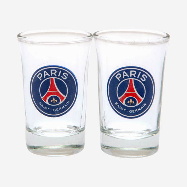 Paris-Saint-Germain-FC-2-Pack-Shot-Glass-Set Paris Saint Germain FC 2 Pack Shot Glass Set