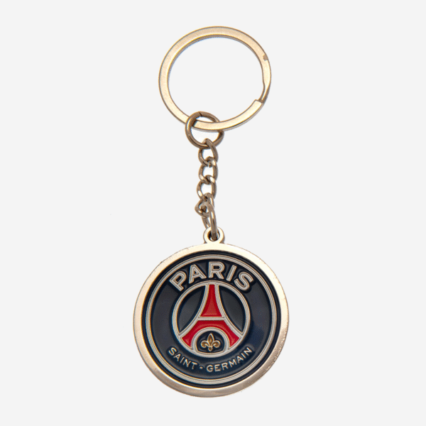 Paris-Saint-Germain-FC-Crest-Keyring-Metal Paris Saint Germain FC Crest Keyring Metal