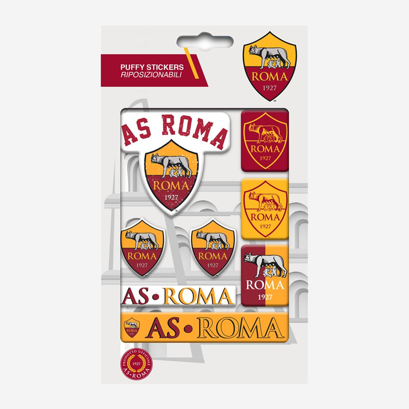Roma AS Bubble Sticker Set