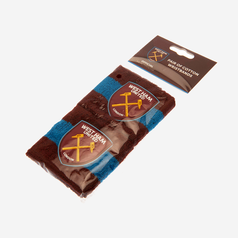 West Ham United FC Wristbands Official Licensed 2 Pack 2
