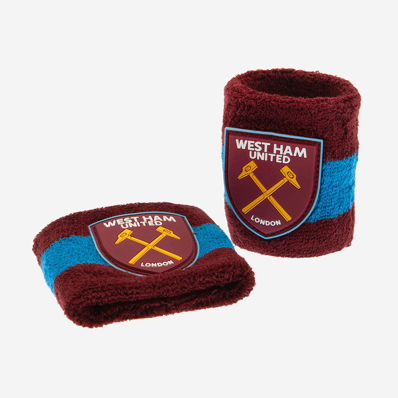 West Ham United FC Wristbands Official Licensed 2 Pack