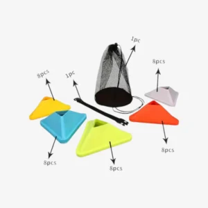 Football Training Cones Triangle 40pcs - Image 3